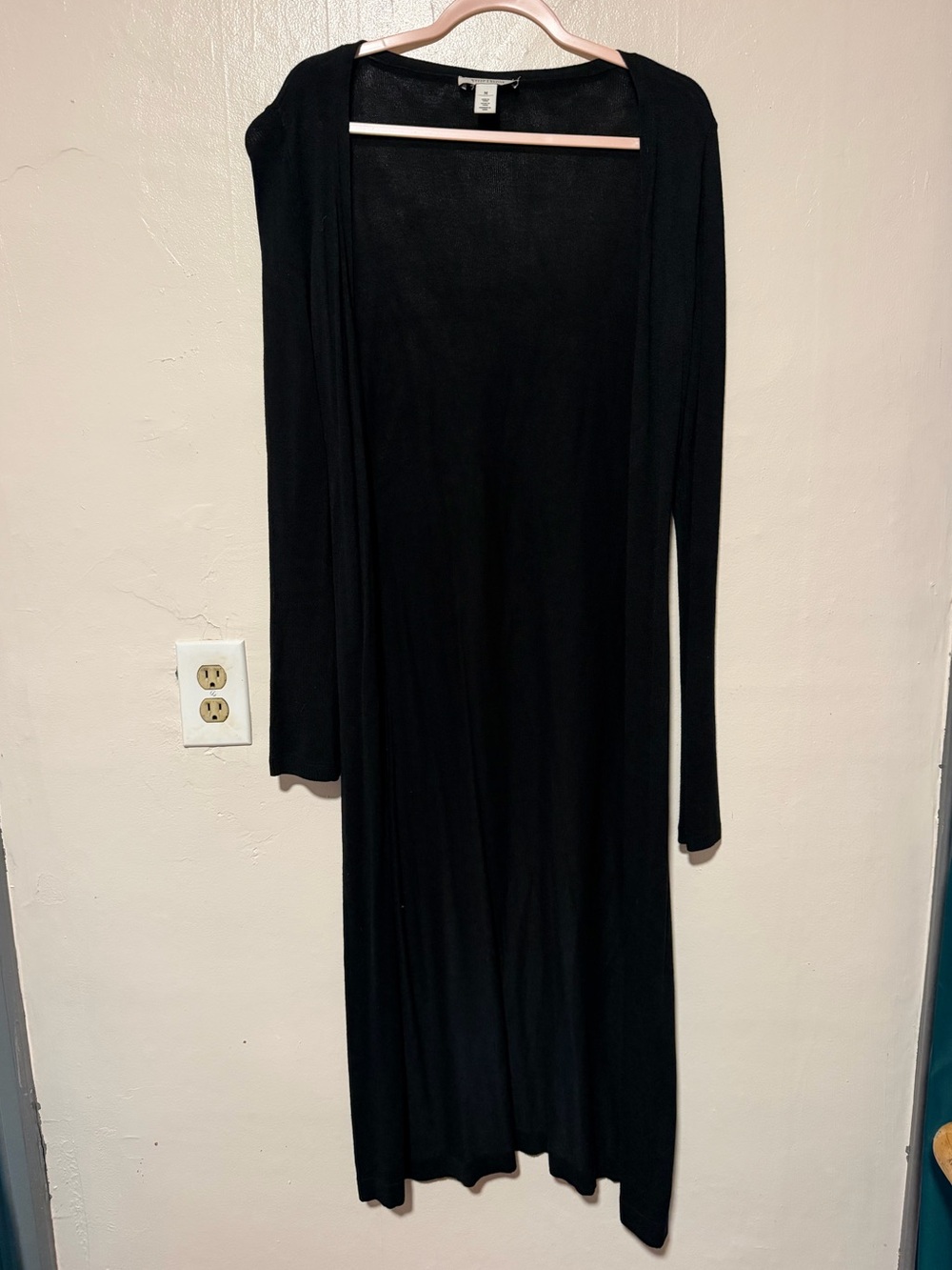 White House Black Market Long Black Cardigan